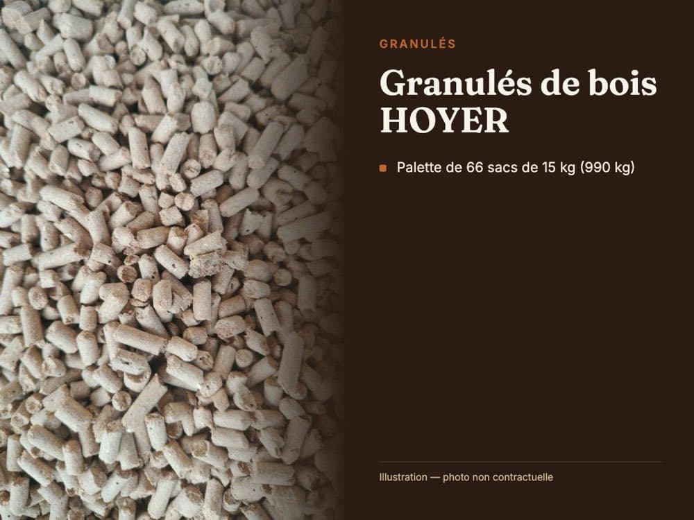 Visuel du conditionnement — Granulés de bois HOYER