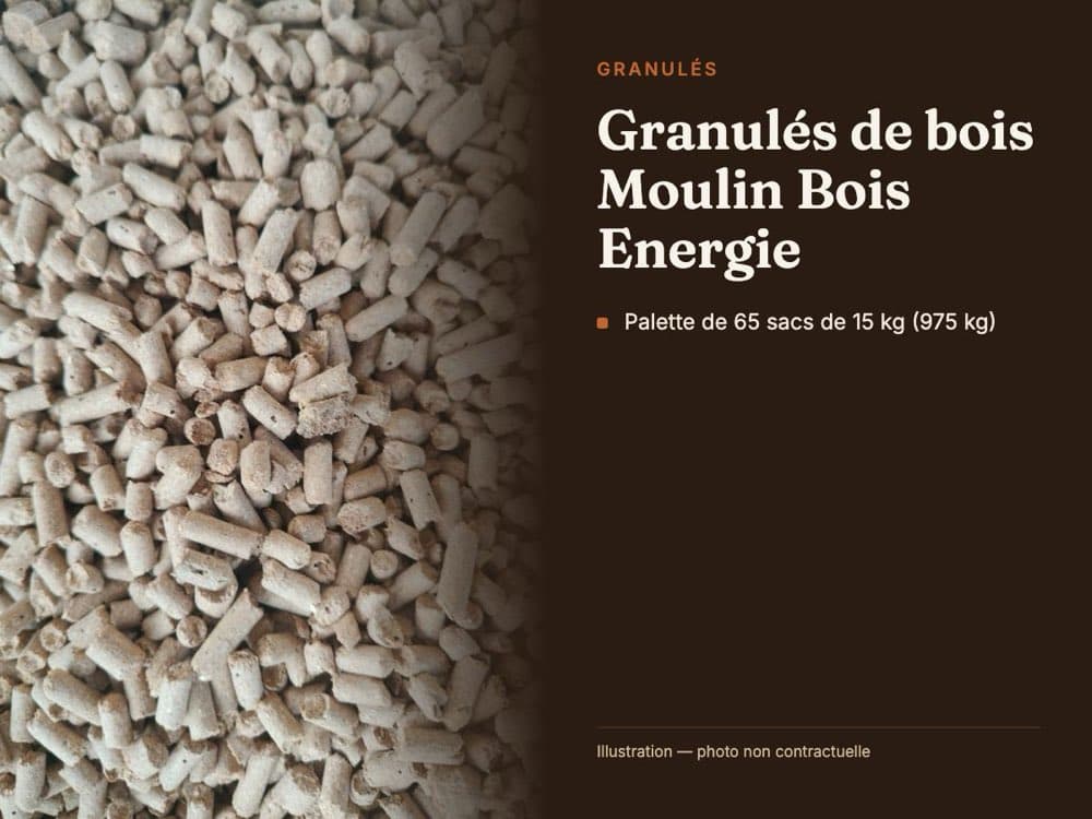 Visuel du conditionnement — Granulés de bois Moulin Bois Energie