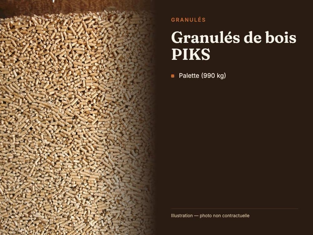 Visuel du conditionnement — Granulés de bois PIKS