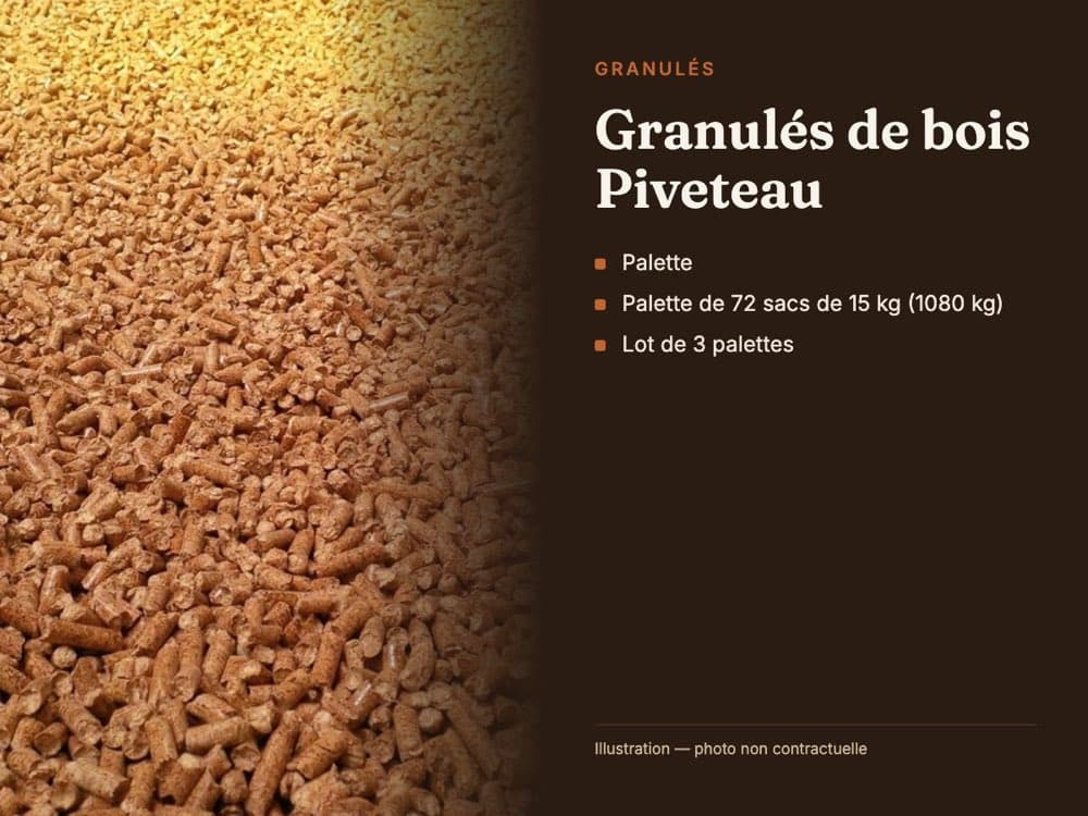 Visuel du conditionnement — Granulés de bois Piveteau