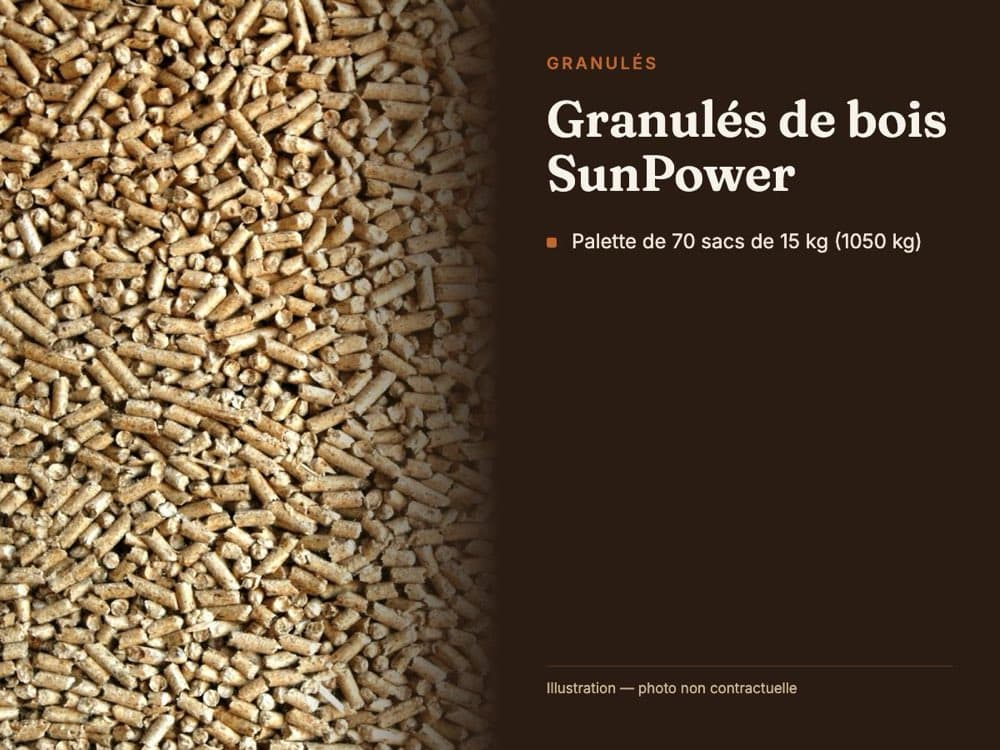 Visuel du conditionnement — Granulés de bois SunPower