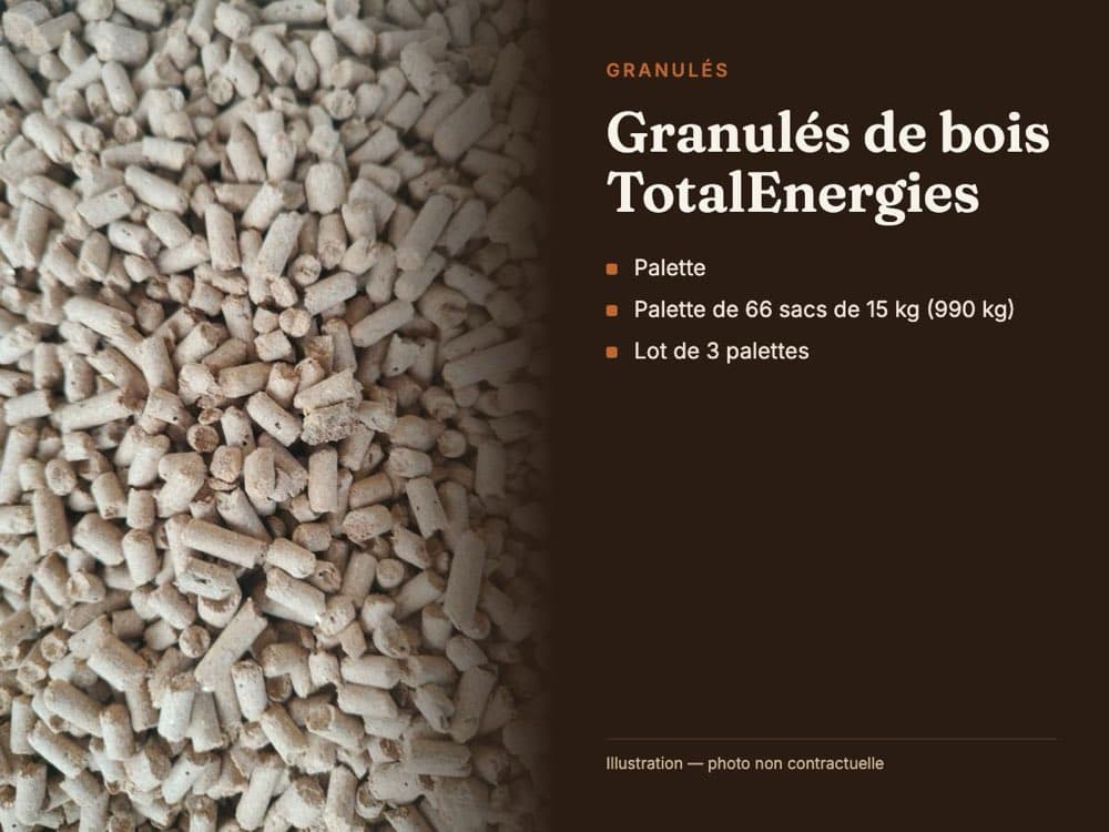 Visuel du conditionnement — Granulés de bois TotalEnergies