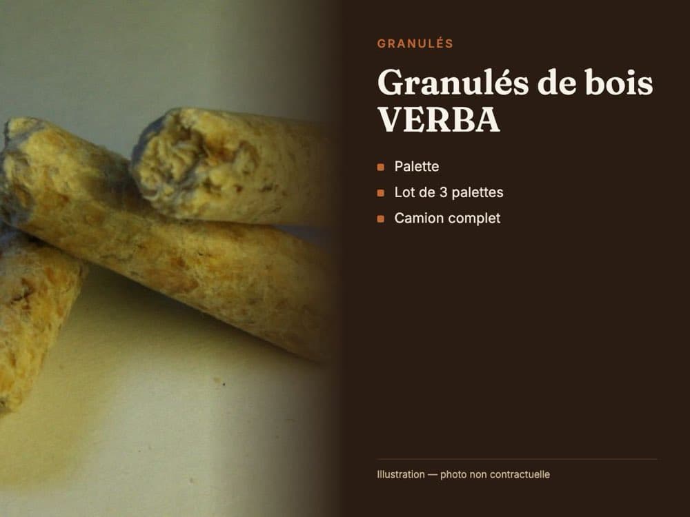 Visuel du conditionnement — Granulés de bois VERBA